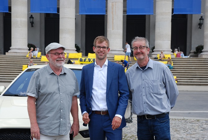 Die drei Geschäftsfüherer des mtz. Gert Wohlgemuth, Gregor Beiner und Johann Schuster (vlnr.) Foto: Taxi Times