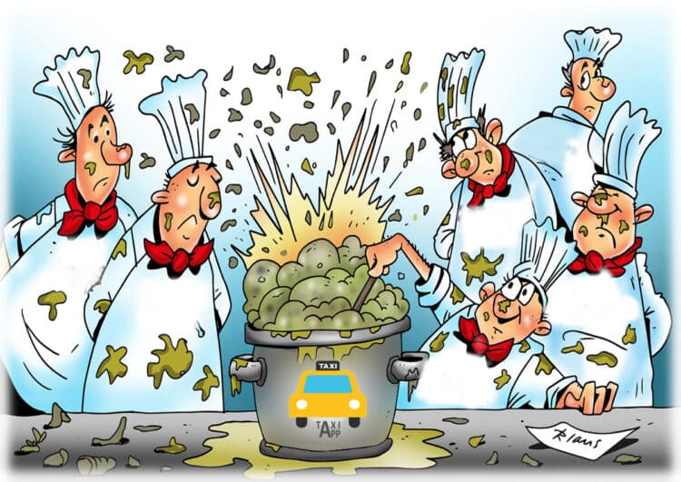 Zu Viel Köche Verderben Den Brei Viele Köche Grafik www.wilinski.de | Taxi Times